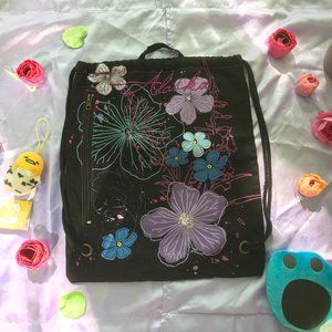 Flower stitched bag
